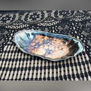 Antique Vintage Serving Tray International Silver Company Natural Patina EUC